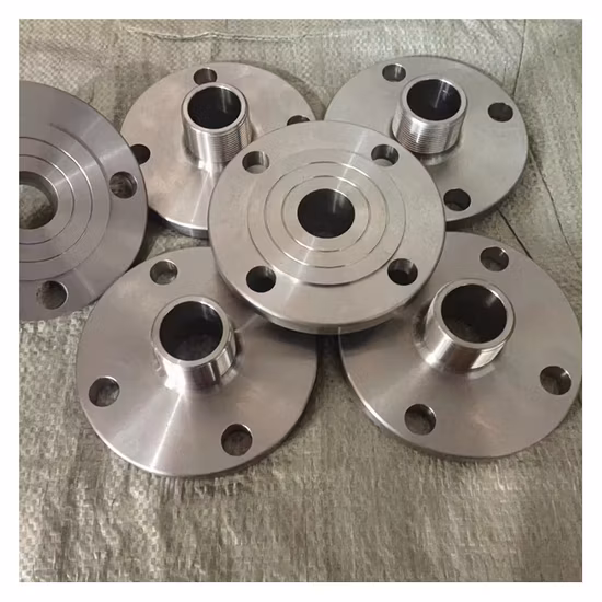 Flange de redução rosqueada titânio da tubulação do Th da flange do ANSI B16.5 ASME B16.5